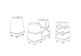 Skizzen Lichtspiel | © Mira Möbius - Porzellan und Produktdesign